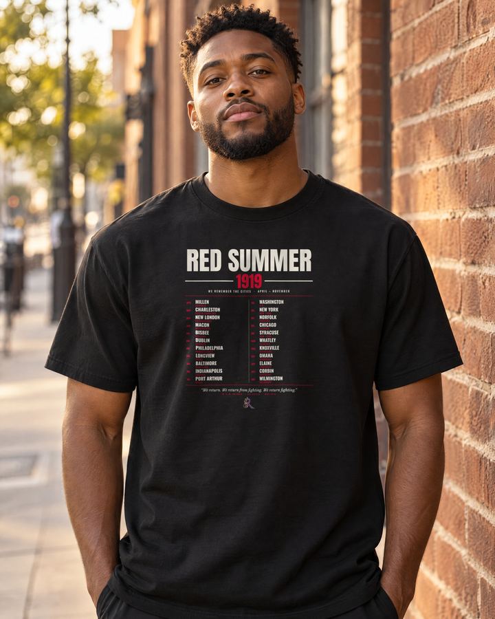 Red Summer 1919 design on Roc Sexi Apparel shirt